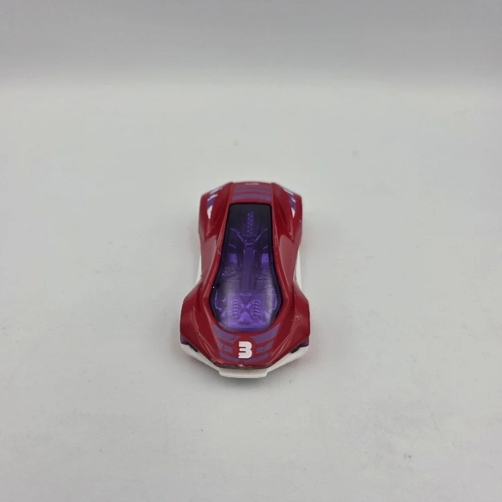 2017 Hot‎ Wheels EXOTIQUE FJV81 Red White Purple Top 1:64 Diecast Toy Race Car